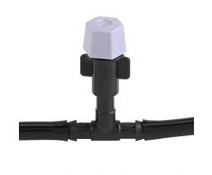 Zerodis Garden Misting Kühlsystem, Bewässerungsschlauch Sprinkler Wasserhahn Adapter Outdoor Garten Tropfbewässerung Set 5M / 10M / 15M(15M)