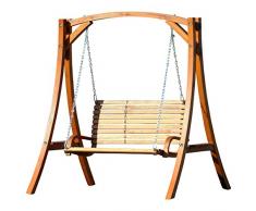 ASS Design Hollywoodschaukel Gartenschaukel Hollywood Schaukel KUREDO-OD aus Holz Lärche