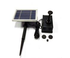 WANGLXFC Langlebig Solar Springbrunnen Teichpumpe Wasserspiel Teichpumpen-Set, 5W mit Solar Panel Eingebaute, Für Garten, Vogel-Bad, Teich, Fisch-Getränke Sicherheit