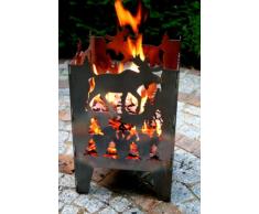 SvenskaV Feuersäule/Feuerkorb ELCH Gr. XXL aus Stahl