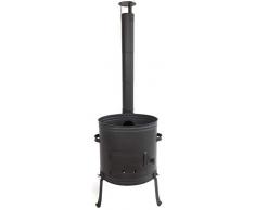 Grillplanet Gulaschkanone 42 cm Ofen für Gulaschkessel 22 Liter oder 30 Liter (Feldküche, Holzofen, Terrassenofen)