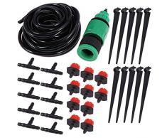 Yardwe Micro-Tropfbewässerungsset Micro-Flow-Tropfbewässerungssystem Terrassenpflanze Selbstbewässerungsset Sprinkler für Gartenlandschaften