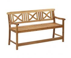 Dehner Gartenbank Malmö, 3-Sitzer, ca. 166 x 100 x 62 cm, FSC Akazienholz, natur