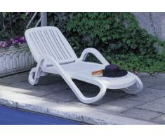 Beauty.Scouts Gartenliege Stapelliege Well Being Liege Rolliege Königsberg - Weiss