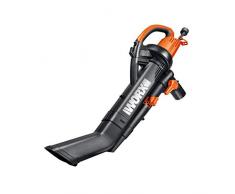 WORX WG505E Laubbläser & Laubsauger mit Mulcher 3000 W/ Laubsauger 3-in-1 Gerät inkl. Fangsack