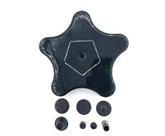 Solarbrunnen Solarbetriebene Wasserpumpe Floating Garden Dekorative Brunnen-Düse Außen for Pool Pond Patio LPLHJD (Color : Shape B, Size : Schwarz)