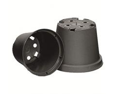 100 Rundtöpfe Ø 12 x 9,0 schwarz Göttinger Pflanztöpfe Pflanzkübel Blumentöpfe