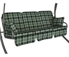 Angerer Comfort-Schaukelauflage 3-Sitzig Design Rio grün
