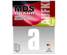 10cm Hausnummer Buchstaben (a-c) Selbstklebend Ersatzziffern Weiss (A)