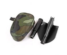 Swiftswan Militär Klappschaufel Multitool, Kompaktes Backpacking Entrenching Tool Jagd Campingausrüstung Schnee Autoschaufel