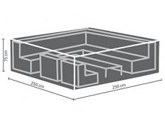 Perel Garden OCLS250 Schutzhülle Für Lounge-Set-250 cm, Schwarz 250 x 250 x 75 cm