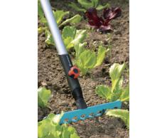 GARDENA combisystem-Rechen: Harke mit 10 Zinken, ideales Gartenzubehör zum Rechen, Unkrautentfernen und zur Bodenbearbeitung, Arbeitsbreite 25 cm, passend zu allen cs-Stielen (3176-20)