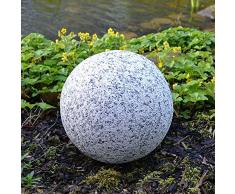 BURI Dekokugel in Granitoptik 30cm Gartenkugel Granitkugel Steinkugel Gartendeko Deko