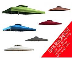 habeig Ersatzdach 340g/m² Dach EXTRA STARK PVC Beschichtung Pavillondach 100% Wasserdicht Pavillon knapp 3x3m NEU (Beige)