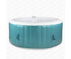 AQUAPARX Whirlpool AP-800SPA *rund Ø 180cm* Pool 4Personen Wellness Spa Whirlpoolzubehör Badewanne Wanne 4P Indoor Outdoor Heizung aufblasbar