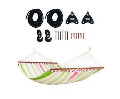 LA SIESTA - Colada Kiwi - Doppel-Stabhängematte Outdoor inkl. Befestigungsset