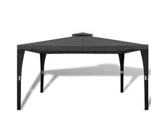 vidaXL Pavillon Poly Rattan 3x4m Gartenpavillon Gazebo Festzelt Partyzelt
