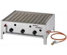 Activa Edelstahl Gasbräter Gasgrill Bräter mit 3 Brenner