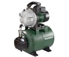 Metabo 60097100 Hauswasserwerk HWW 4000/25 G 1100 W, 24 l, max. Fördermenge 4000 l/h, max. Förderhöhe 46 m, max. Druck 4.6 bar, Rückschlagventil, Gewindedichtband