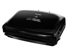 George Foreman 24330-56 Family Fitnessgrill, Kontaktgrill, Panini- und Sandwichgrill, 32,5 x 18 cm große Grillfläche, schwarz
