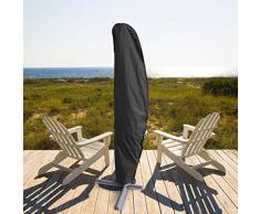 GEMITTO Sonnenschirm Schutzhülle mit Stab, Sonnenschirm Abdeckung 2 bis 4 M Große Sonnenschirm Schutzhülle, Wetterfeste, UV-Anti, Winddicht und Schneesicher, Outdoor für Ampelschirm