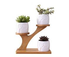 LUCYPAPASHOW Blumenregal Blumenständer Pflanzentreppe Für Indoor Balkon Wohzimmer Outdoor Garten Dekor Pflanzenregal Holz