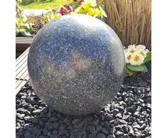 Kugel aus Edelstahl 35 cm Dekokugel Granit anthrazit Dekorationskugel Edelstahlkugel