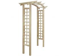 vidaXL Kiefer Imprägniert Rosenbogen Holz Pergola Rankhilfe Rankgitter Spalier