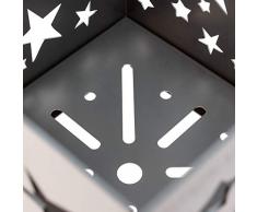 Bentatec Feuerstelle gelasert mit Sternen Feuertonne Terrassenfeuer