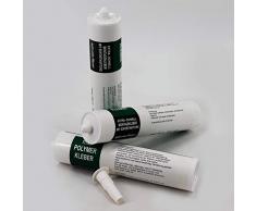 Auqagart Kleber für Teichfolie Ufermatte Steinfolie I Folienkleber wasserbeständig UV-stabil und witterungsbeständig I Professioneller Teichfolienkleber ohne Lösungsmittel I 290ml weiß