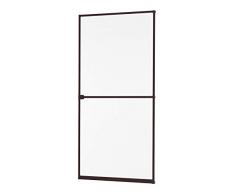 empasa Insektenschutz Fliegengitter Tür Alurahmen START auf Maß geschnitten oder als Selbstbausatz in weiß, braun oder anthrazit 100 x 210 cm