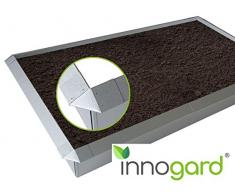 innogard Schneckenzaun Typ-VZ01 Verschiedene Sets wählbar Metall Verzinkt Schneckenzaun und Eckverbindung (14er Set 10 x Schneckenzaun 4 x Eckverbindung)