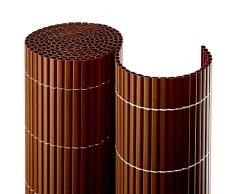 Balkonblende PVC Premium 0,90 x 3,00 m/braun