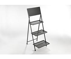 Kobolo Blumenregal Pflanzenständer Blumentreppe Tafel zum beschriften