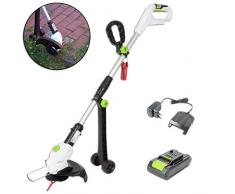TrutzHolm® Akku Rasentrimmer 20V/2.0Ah mit Akku und Ladegerät Schnittkreisdurchmesser 26 cm Kantenschneider Motorsense