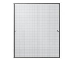 Rhino Insect Screen Insektenschutz Fenster Spannrahmen Fliegengitter für Fenster Fenstergitter Fliegenschutz, aus Aluminium, anthrazit, 100 x 120 cm, 03753