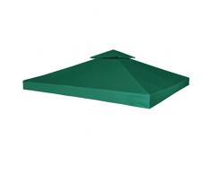 tidyard Pavillondach Ersatzdach Pavillonabdeckung Pavillon Zeltplane Gartenplane 310 g/m² 3 x 3 m für Festzelt Gartenzelt Gartenpavillon Grün