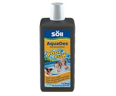 Söll AquaDes 1 l, Pool und Planschbecken Desinfektion, Keine allergischen Reaktionen, roten Augen, pH-Wert-Messung