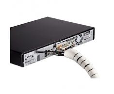 Hama Kabelschlauch „Easy Cover“ (flexibler Kabelkanal mit Einfädelhilfe, Länge 1,5 m , Spiralschlauch Durchmesser 30 mm) weiß