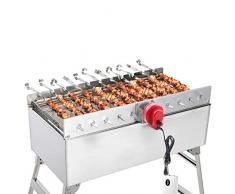 Rambo | Mangal | Grill Set | Schaschlikgrill edelstahl mit Grill zubehör Grillspieße Grillaufsatz elektrisch Powerbank Grillrost edelstahl | Holzkohlegrill edelstahl klappbar mit outdoor Powerbank |