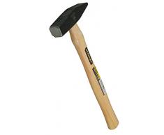 Stanley Schlosserhammer mit Holzstiel (300 g Kopfgewicht, schwarz lackierter Kopf, Eschenstiel mit Klarlack) 1-51-173