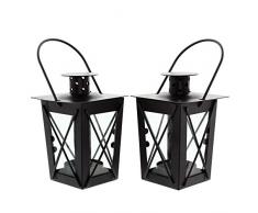 FRANK FLECHTWAREN Mini-Laterne Metall im 2er Set