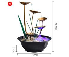 LSLMCS Indoor-Brunnen, Wasser-Eigenschaft Zen-Brunnen Indoor-Wasser-Brunnen for Den Garten Feng Shui Indoor-Ornamente Water Feature Ornaments Home Garten Decor (Color : UU)