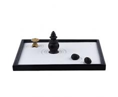 ICNBUYS Zen-Garten Set mit Buddhafigur, japanischer Steinlaterne und Schildkröte