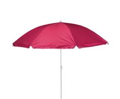 Koopman Balkonschirm - Strandschirm - Sonnenschirm - LSF 30+ - 156cm mit Farbauswahl (rot)