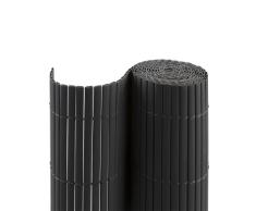 jarolift PVC Sichtschutzmatte Standard Sichtschutz Garten Balkon Terrasse Sichtschutzzaun Balkonverkleidung Zaunblende, 80 x 300 cm, Grau