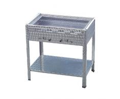 Holzkohlegrill 6 mit Standfüssen Edelstahl