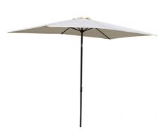 Pure Home & Garden Kurbelschirm 300x200 Natur, mit UV-Schutz 40 Plus, Knicker und abnehmbarem Bezug