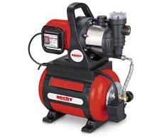 Hecht Hauswasserwerk 1100 Watt – Wasserpumpe – max. 8 m selbstansaugend – max. 4,5 bar Förderdruck – 4600 l/h Förderleistung – 24 Liter Druckkessel – Abschaltautomatik – Filter – leise – langlebig