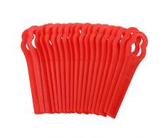 Garosa 100 STÜCKE Rasentrimmer Messer Kunststoff Ersatzmesser für FRT18A FRT18A1 Kunst 46155 FRT20A1 Zubehör